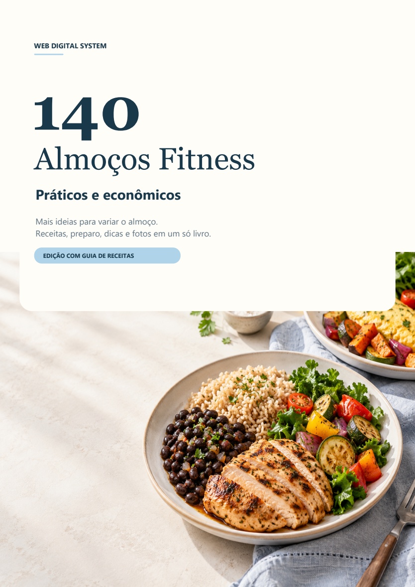 Capa do livro 140 Almoços Fitness, Práticos e Econômicos, Web Digital System